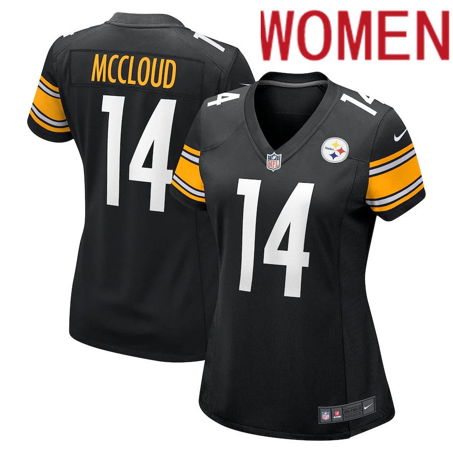 Women Pittsburgh Steelers #14 Ray-Ray McCloud Nike Black Team Game NFL Jersey